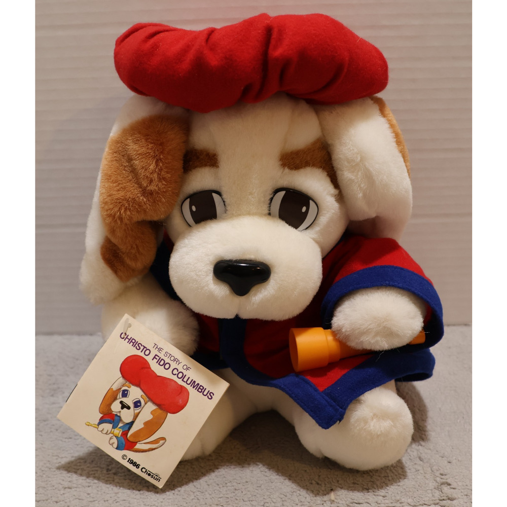 Christo Columbus Fido History Hound Plush Dog Chosun 1986 Columbus Day